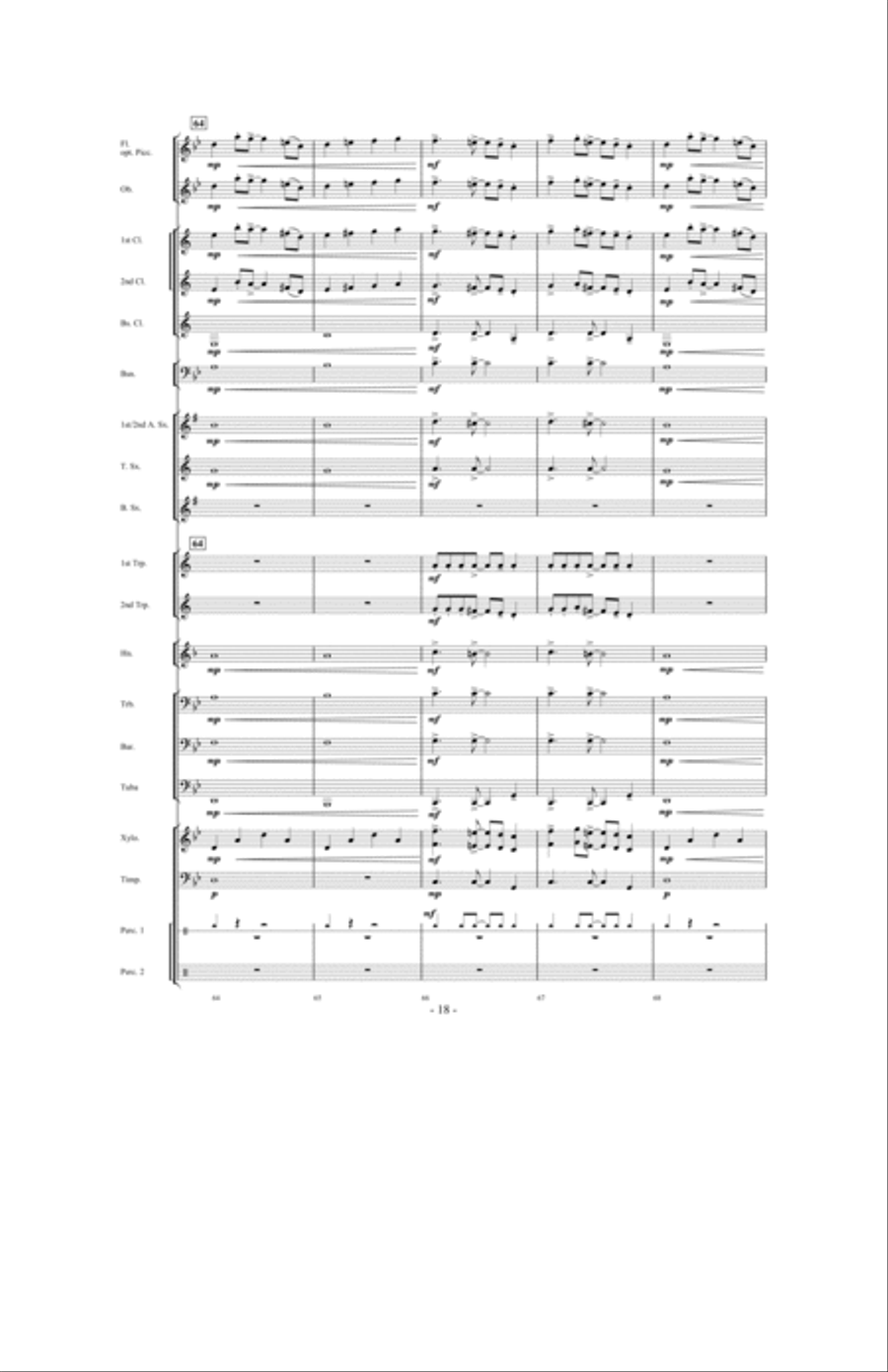 Tailspin! Tailspin! Concert Band scores gallery preview page 17