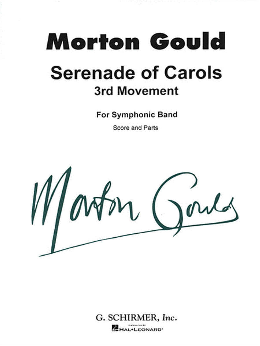 Serenade of Carols (3rd Movement) Concert Band scores gallery preview page 1