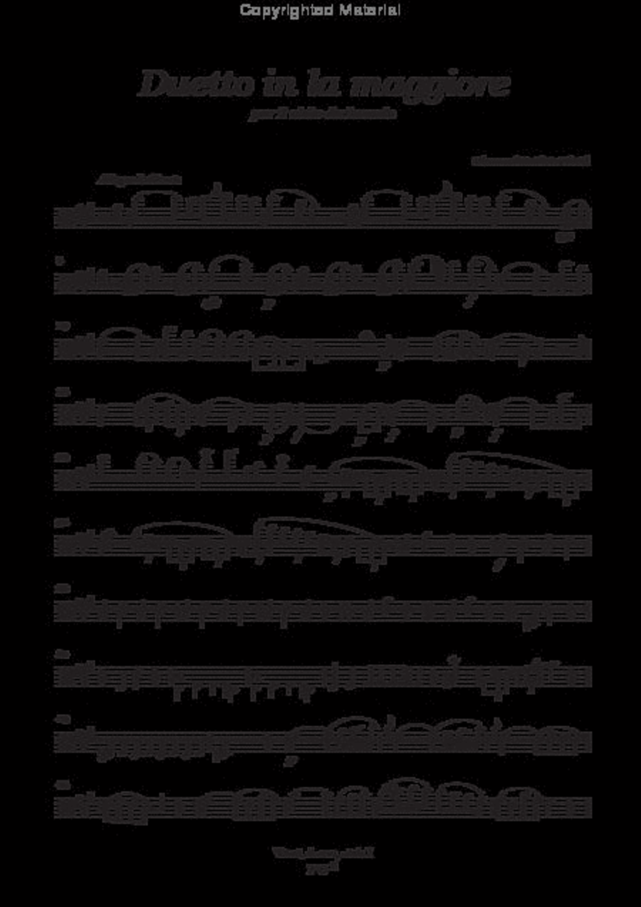 Duetto in la maggiore (I-BRc) Violin scores gallery preview page 3