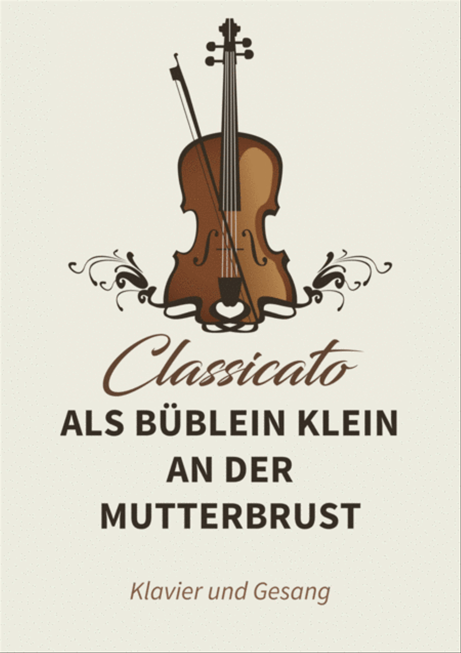 Als Bublein klein an der Mutterbrust Piano, Vocal, Guitar scores gallery preview page 1