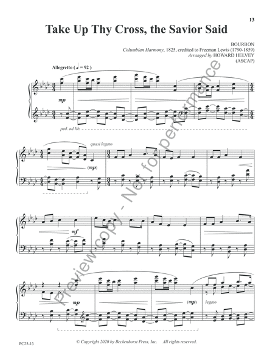 Transformations: Ten Piano Solos Based on Timeless Hymn Tunes Piano Solo scores gallery preview page 8