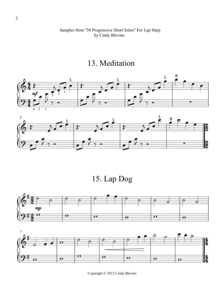 50 Progressive Short Solos for Lap Harp image number null
