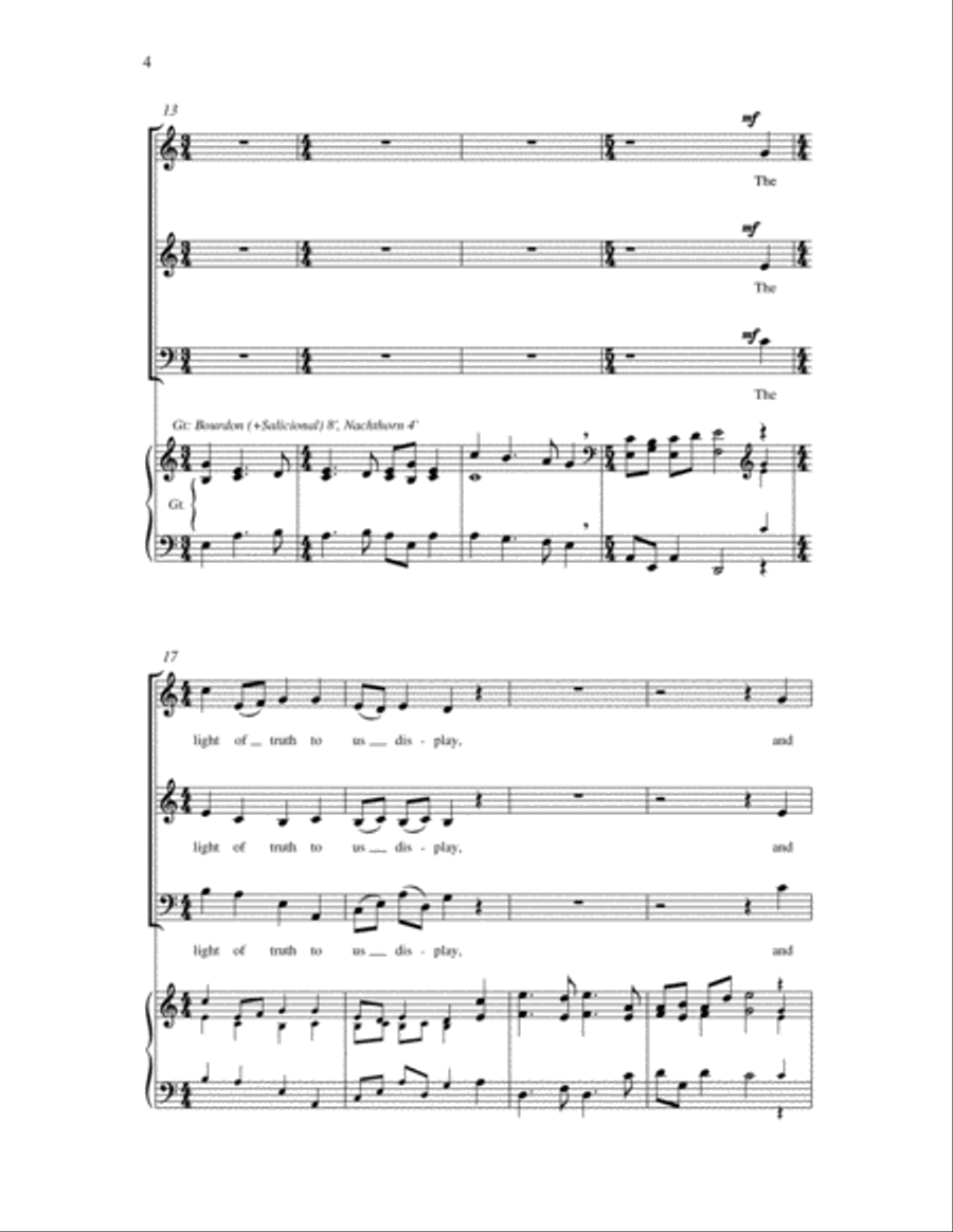 Come, Gracious Spirit 3-Part scores gallery preview page 5