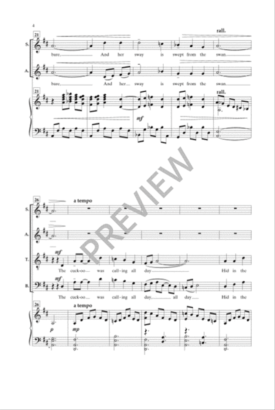 The Stars Stand Up in the Air 4-Part scores gallery preview page 5