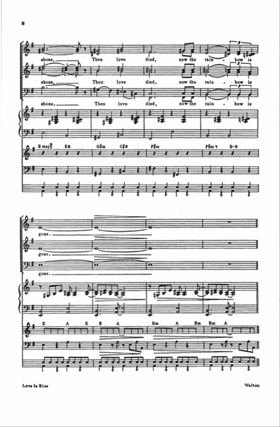 Love Is Blue (Vocal Score) Divisi scores gallery preview page 7