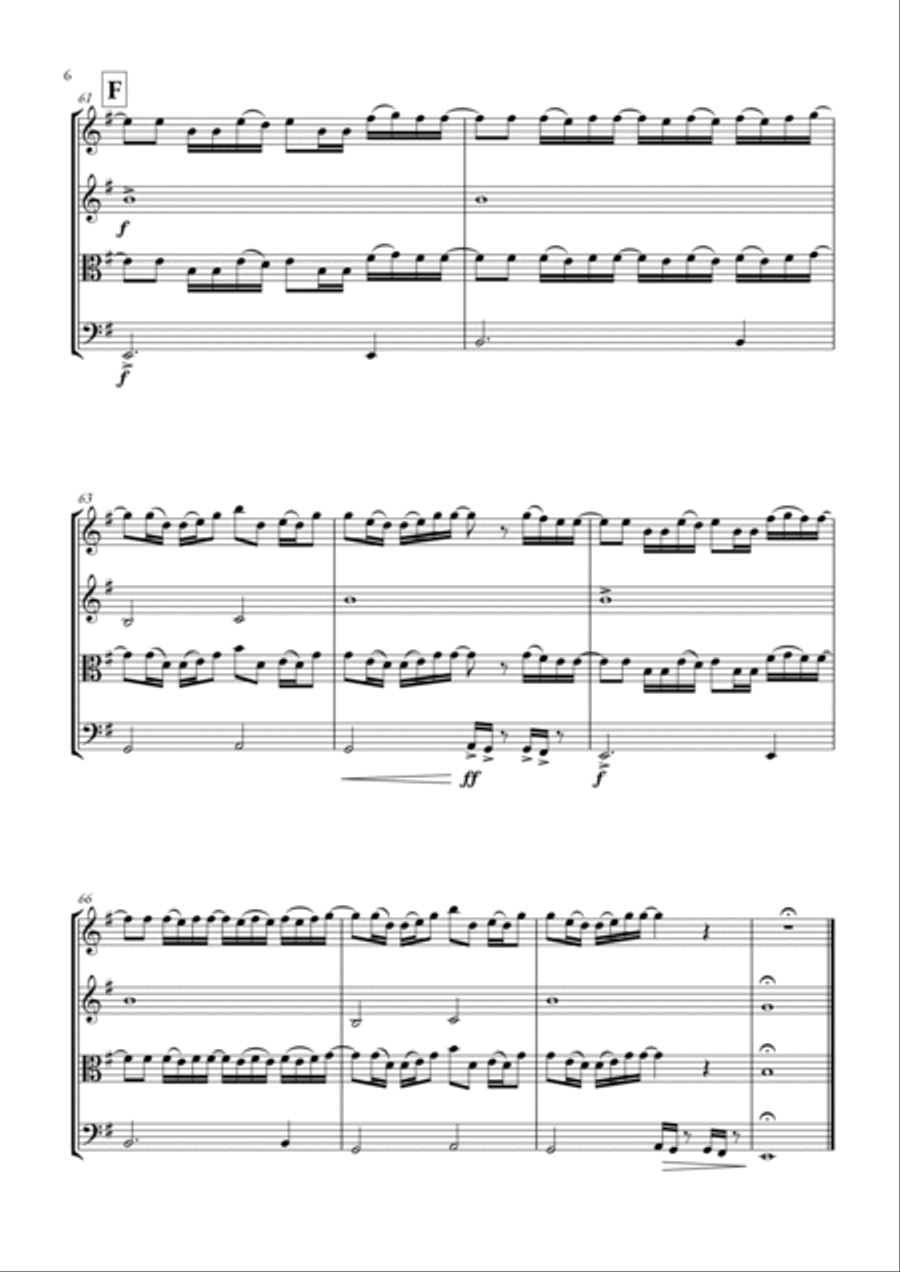 Take Me To Church String Quartet scores gallery preview page 6