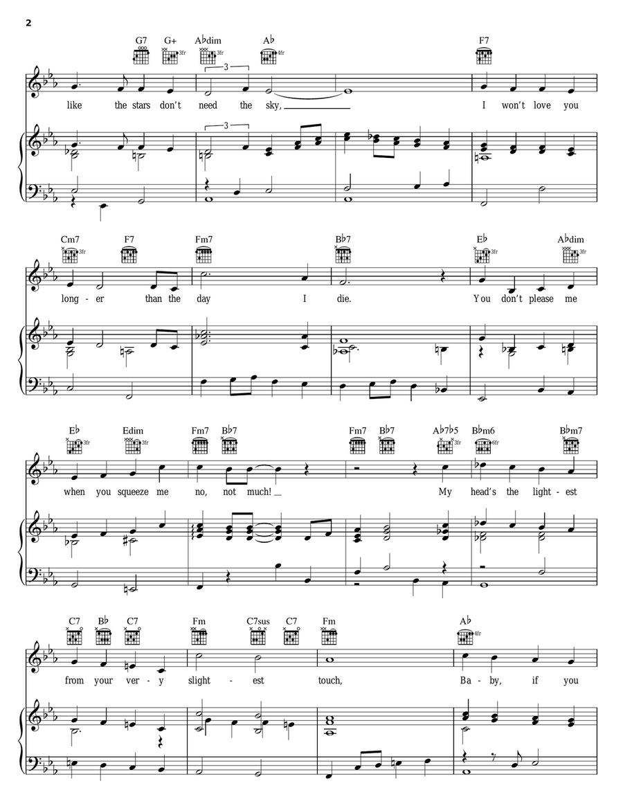 No, Not Much! No, Not Much! Piano, Vocal, Guitar scores gallery preview page 2