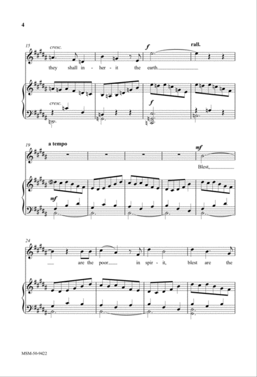Blest Are They Three Treble Anthems from Magnificat Unison Choir scores gallery preview page 3