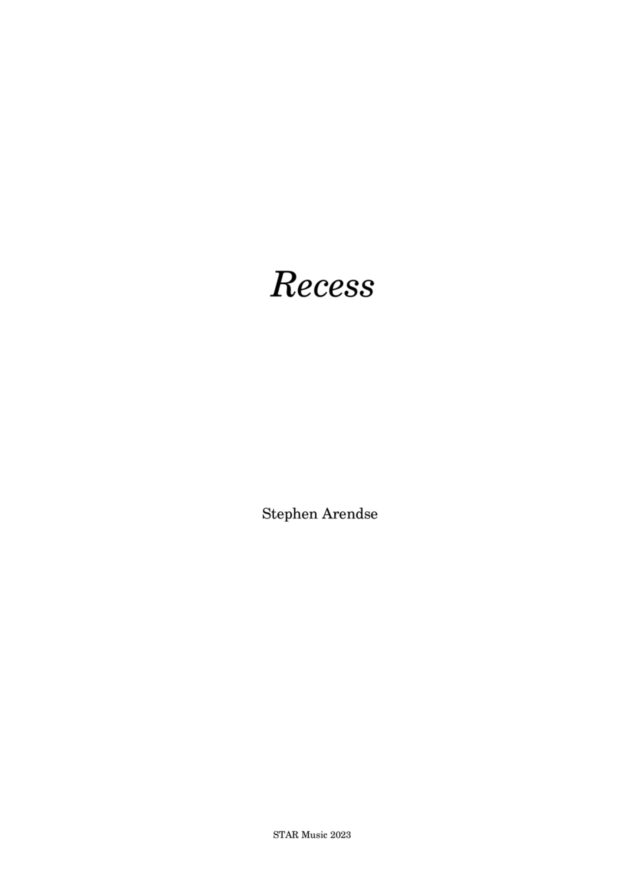 Recess Piano scores gallery preview page 1
