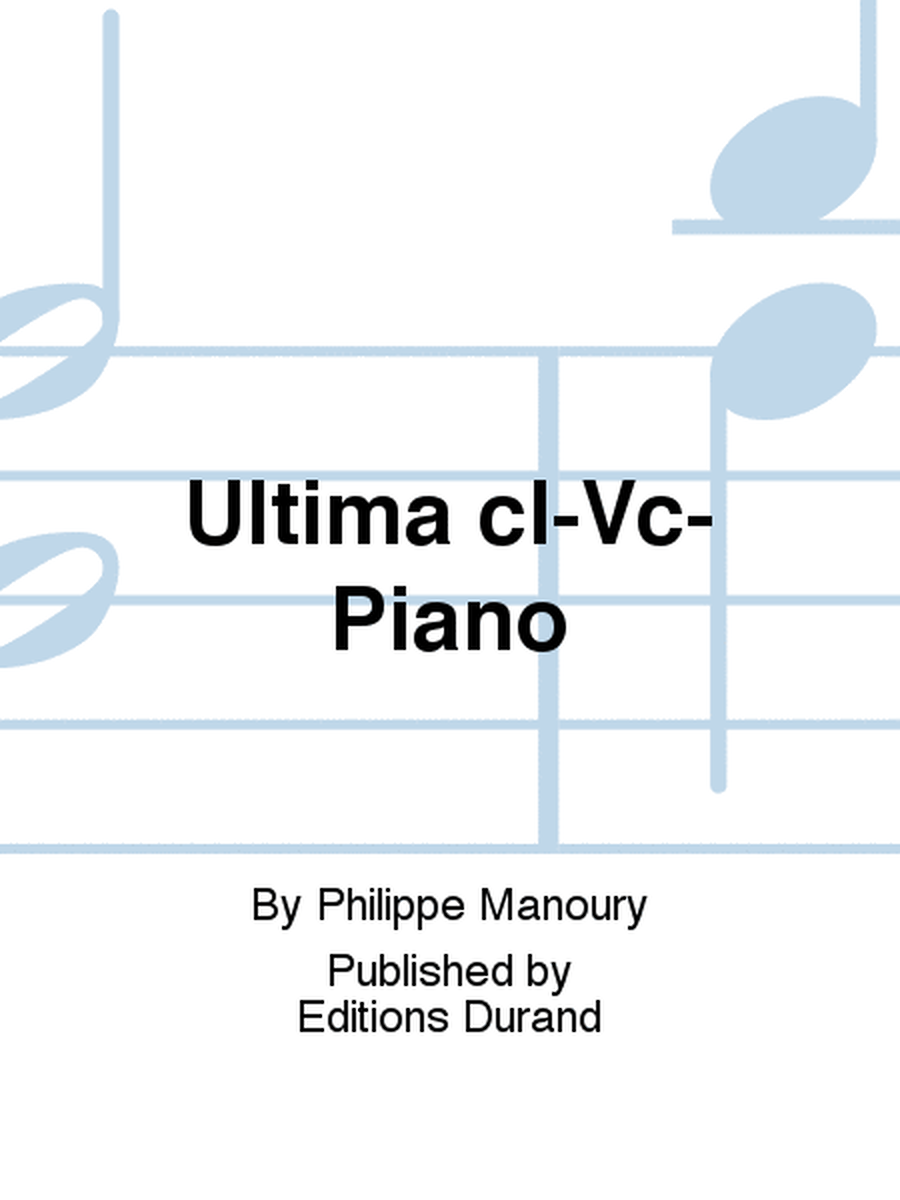 Ultima cl-Vc-Piano