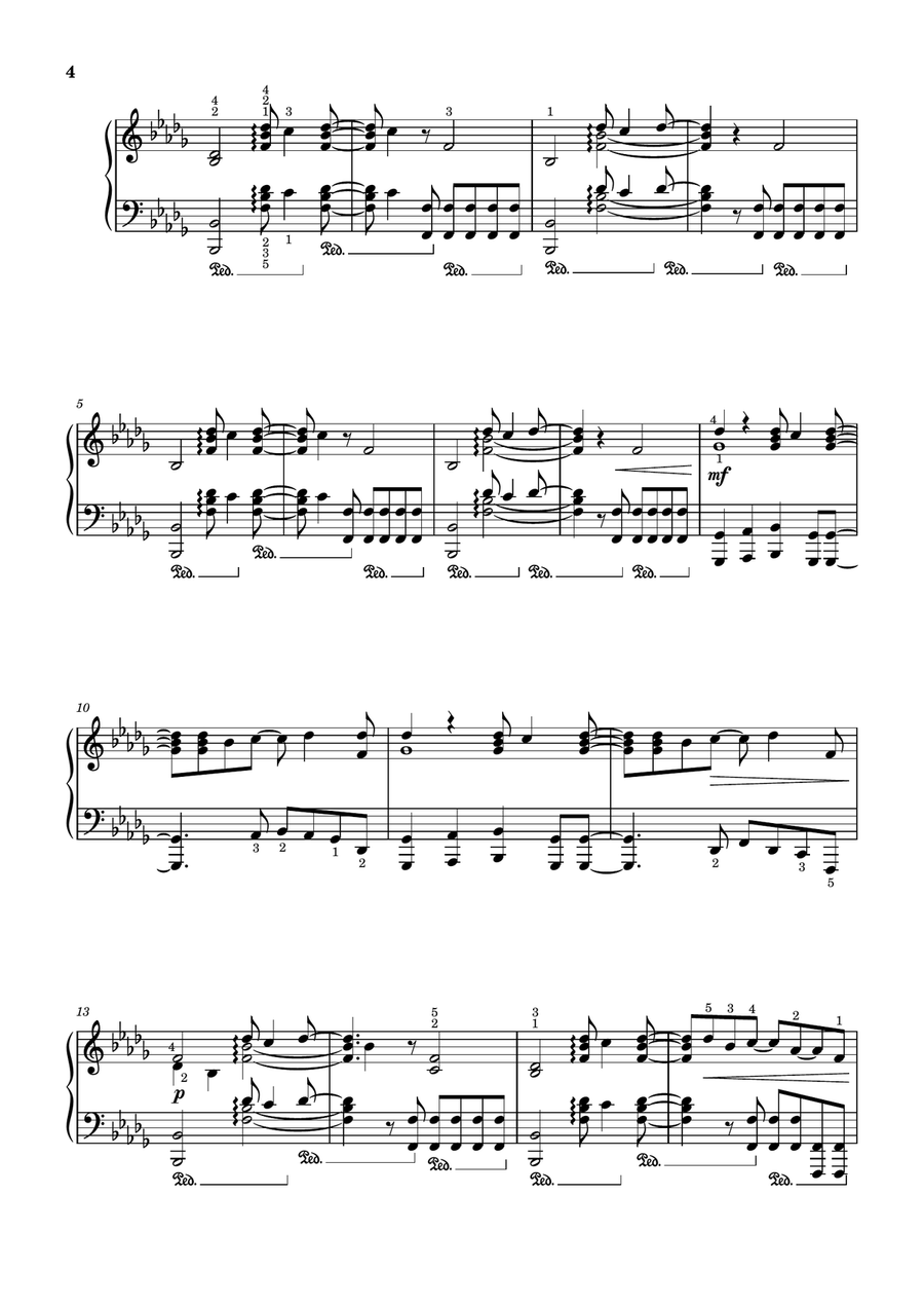 Without You I'm Nothing Without You I'm Nothing Piano Solo scores gallery preview page 4