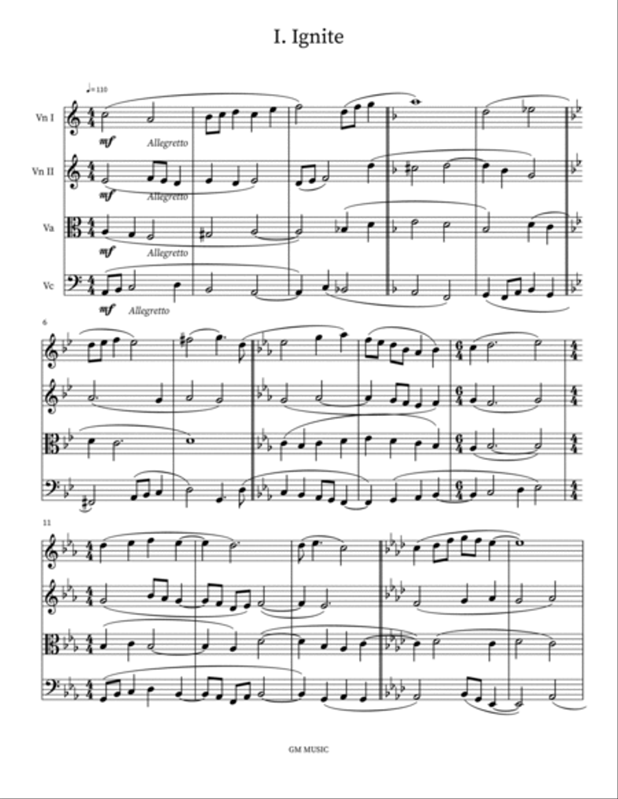Hearth (String Quartet) String Quartet scores gallery preview page 4