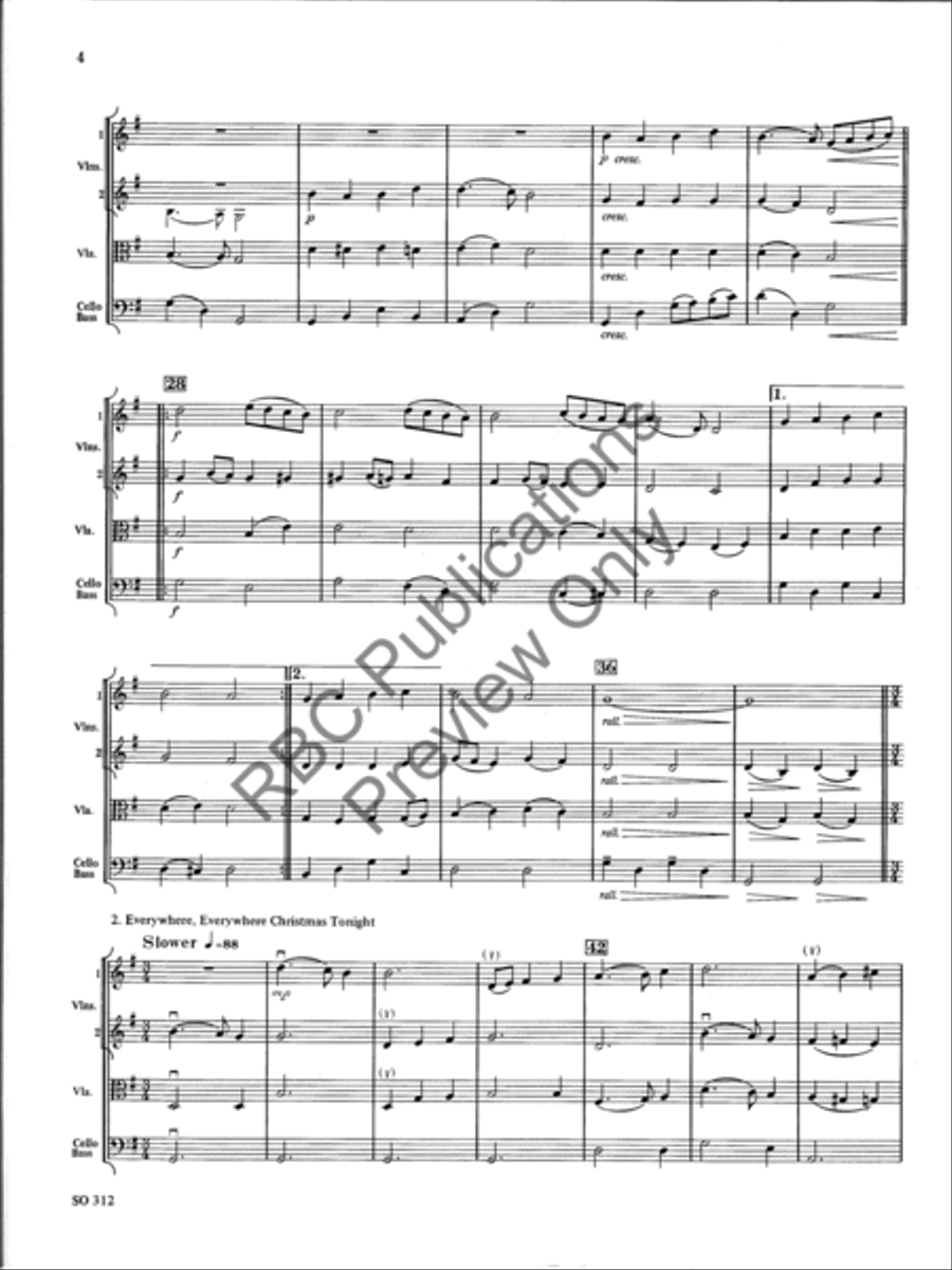 Holiday Medley (Score) String Orchestra scores gallery preview page 5