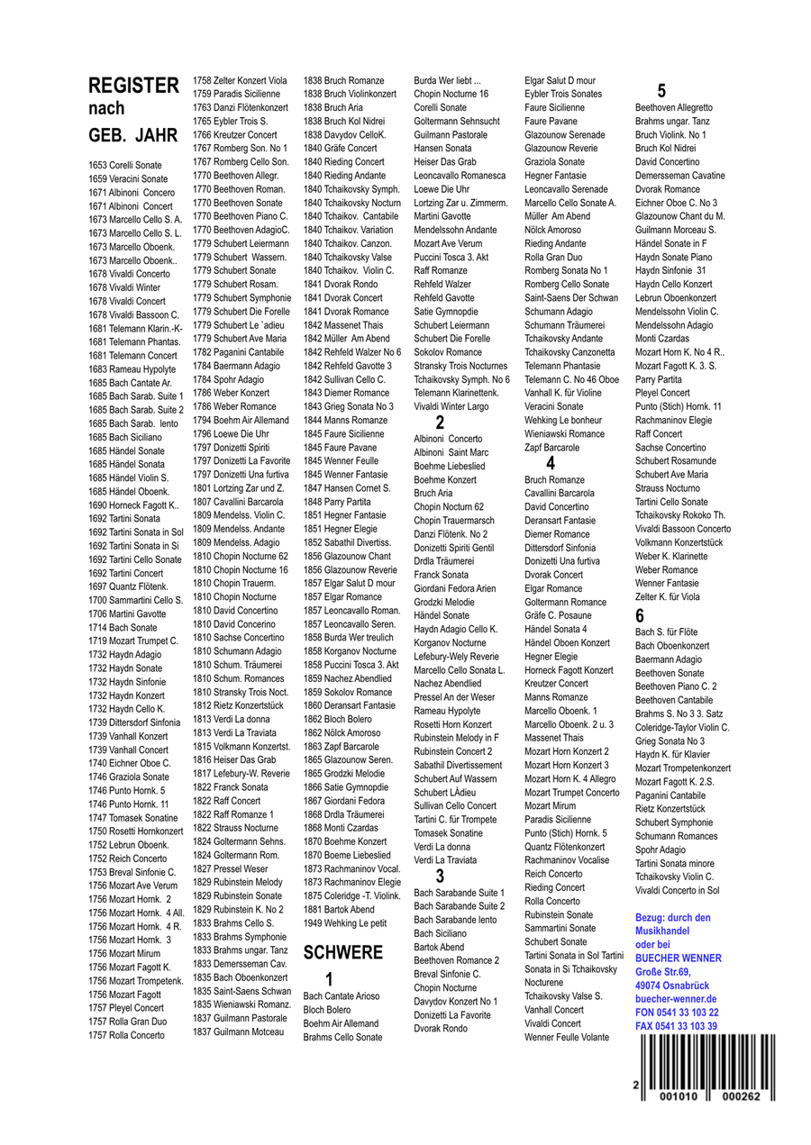 Trombone Solo Posaune Pieces Komponist born 1740-1753 - 9 Pieces Trombone Solo Posaune Soli Stüc Trombone Solo scores gallery preview page 4