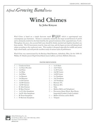 Wind Chimes: Score
