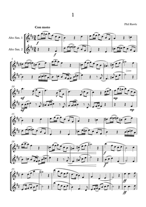 Four Alto Sax Duets - No.1
