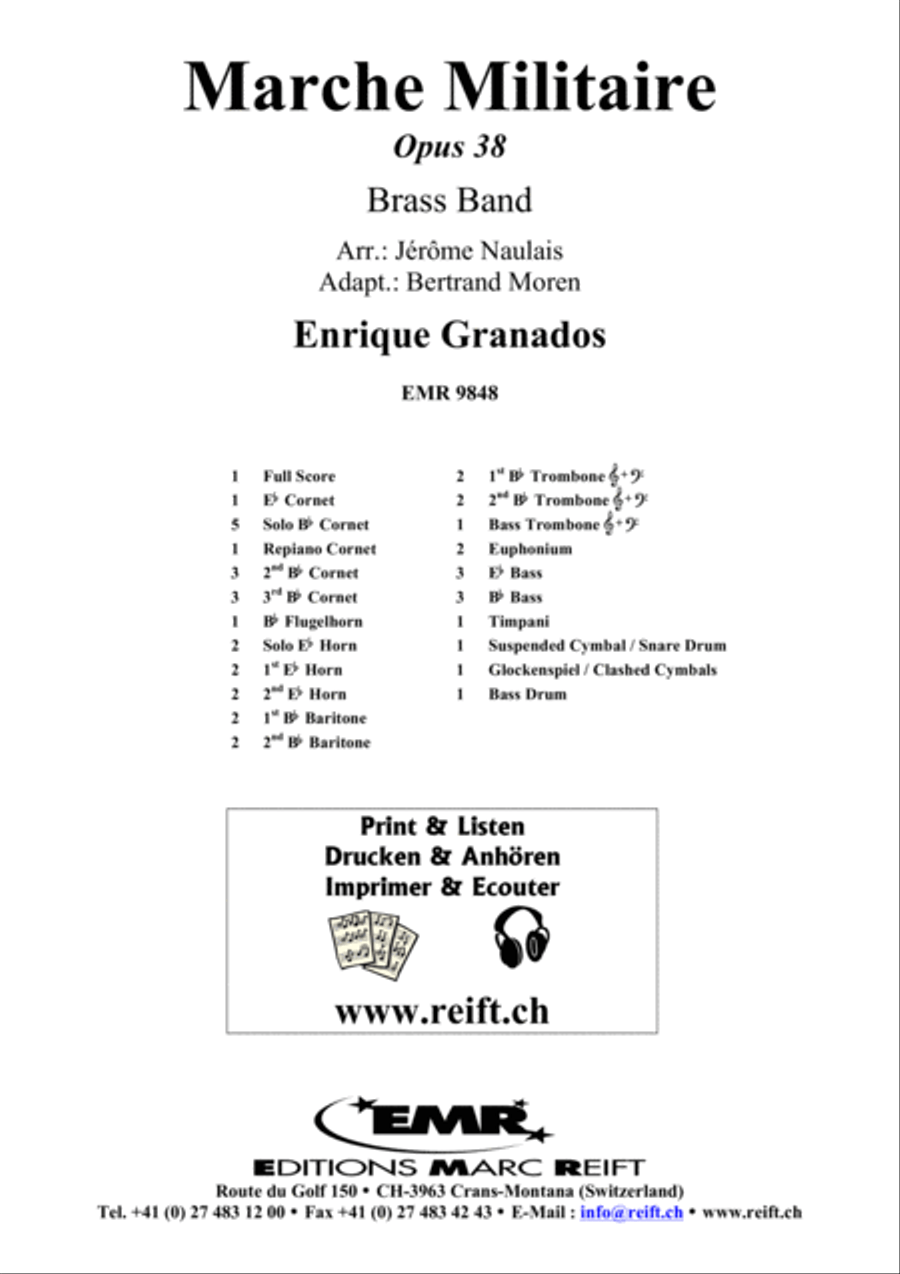 Marche Militaire Brass Band scores gallery preview page 2