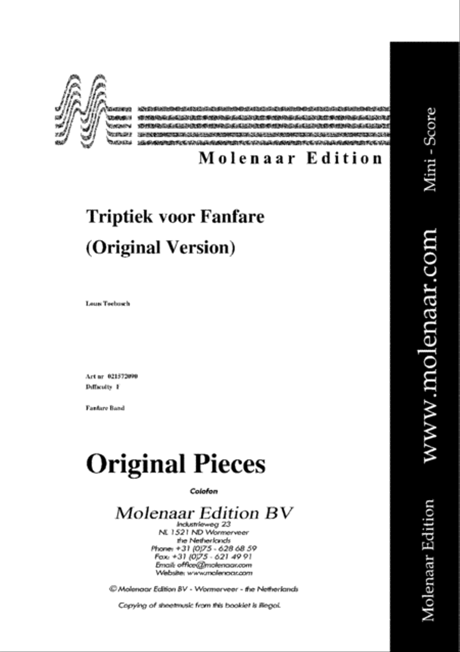 Triptiek voor Fanfare Concert Band scores gallery preview page 2