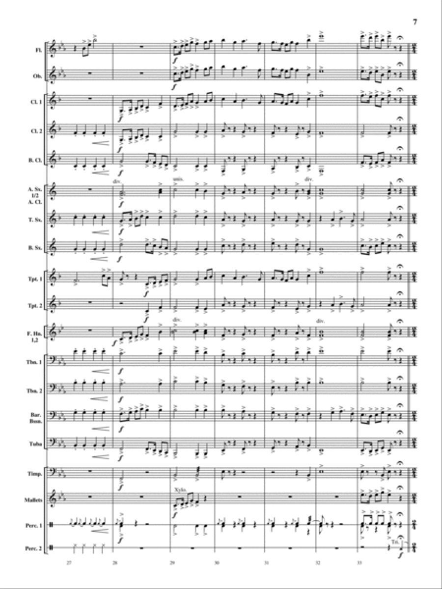 Oakdale Variations Oakdale Variations Concert Band scores gallery preview page 6