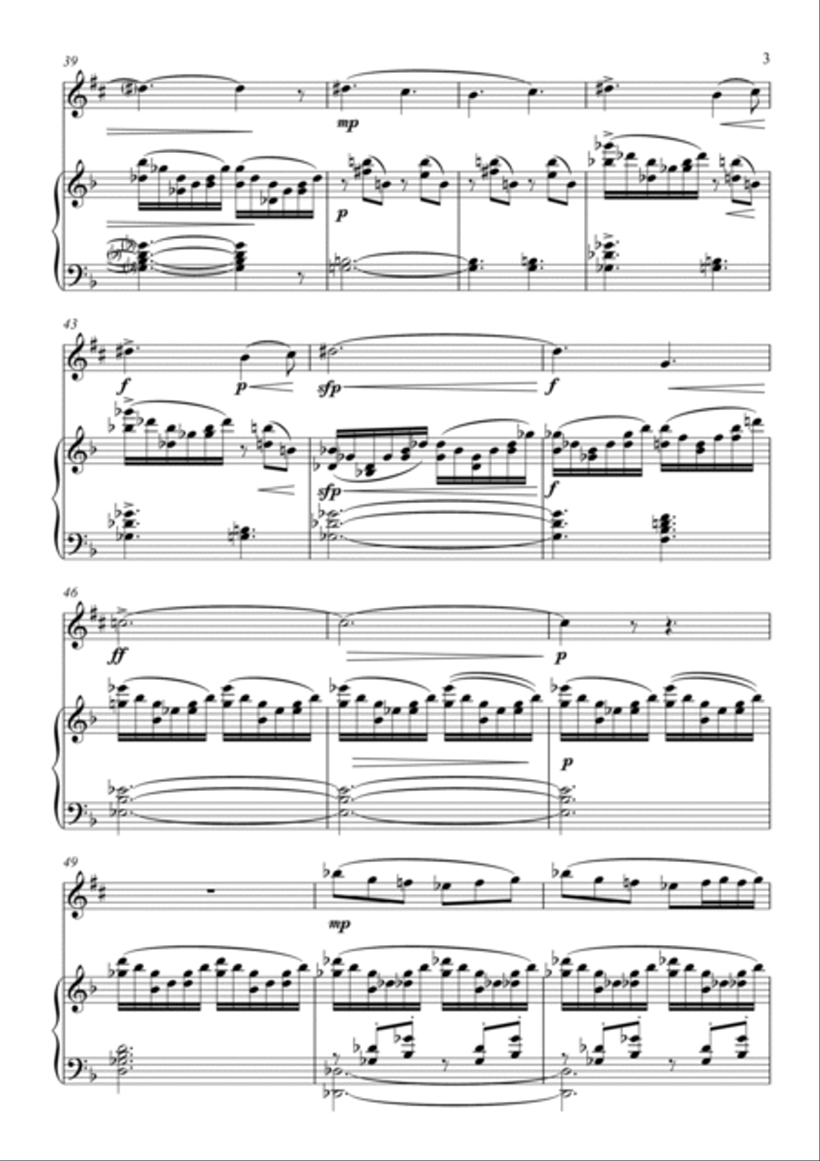 Morning Mood from Peer Gynt suite #1 Woodwind Duet scores gallery preview page 3