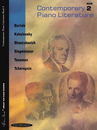 Book cover for Contemporary Piano Literature, Book 2