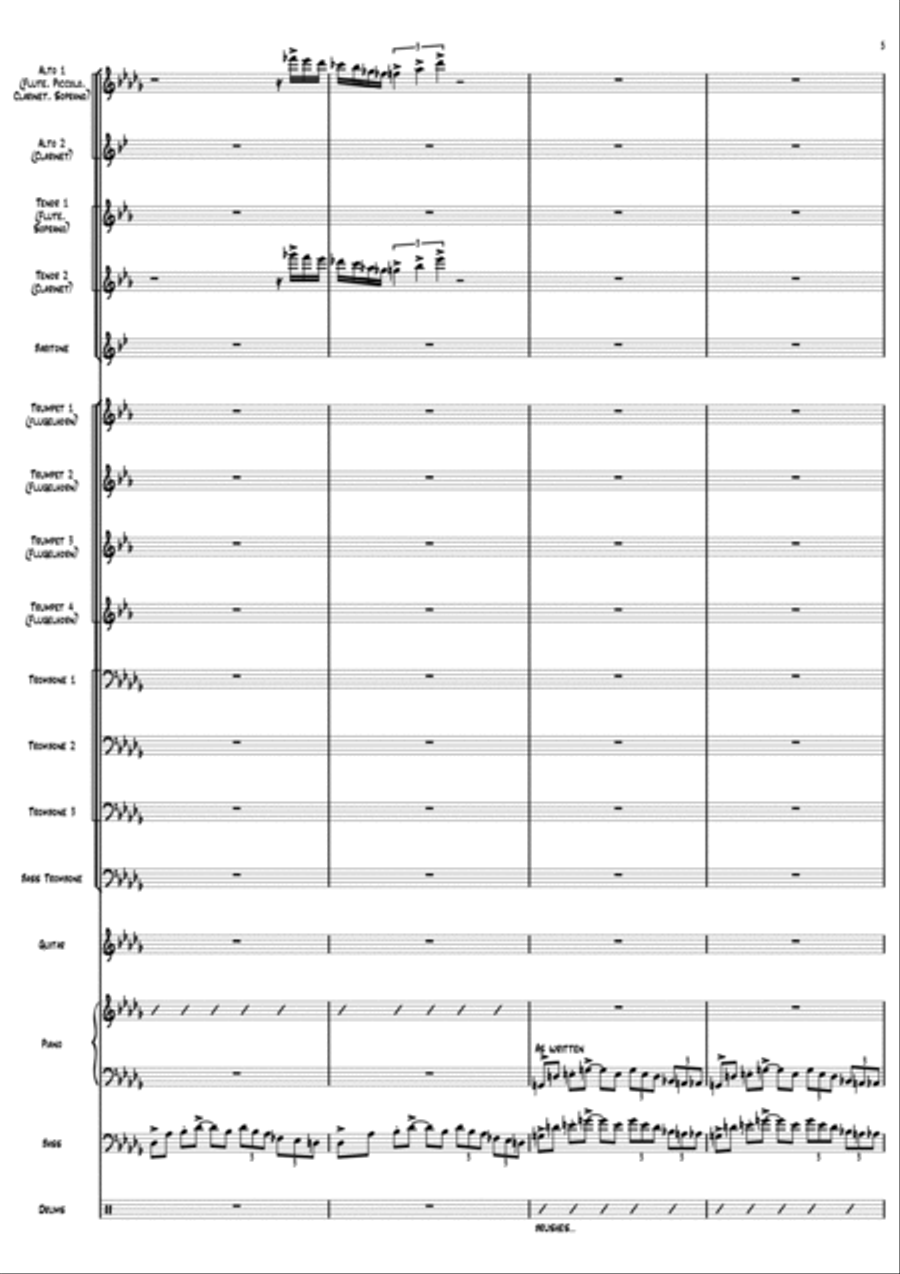 Normal Heights Blues Jazz Ensemble scores gallery preview page 5