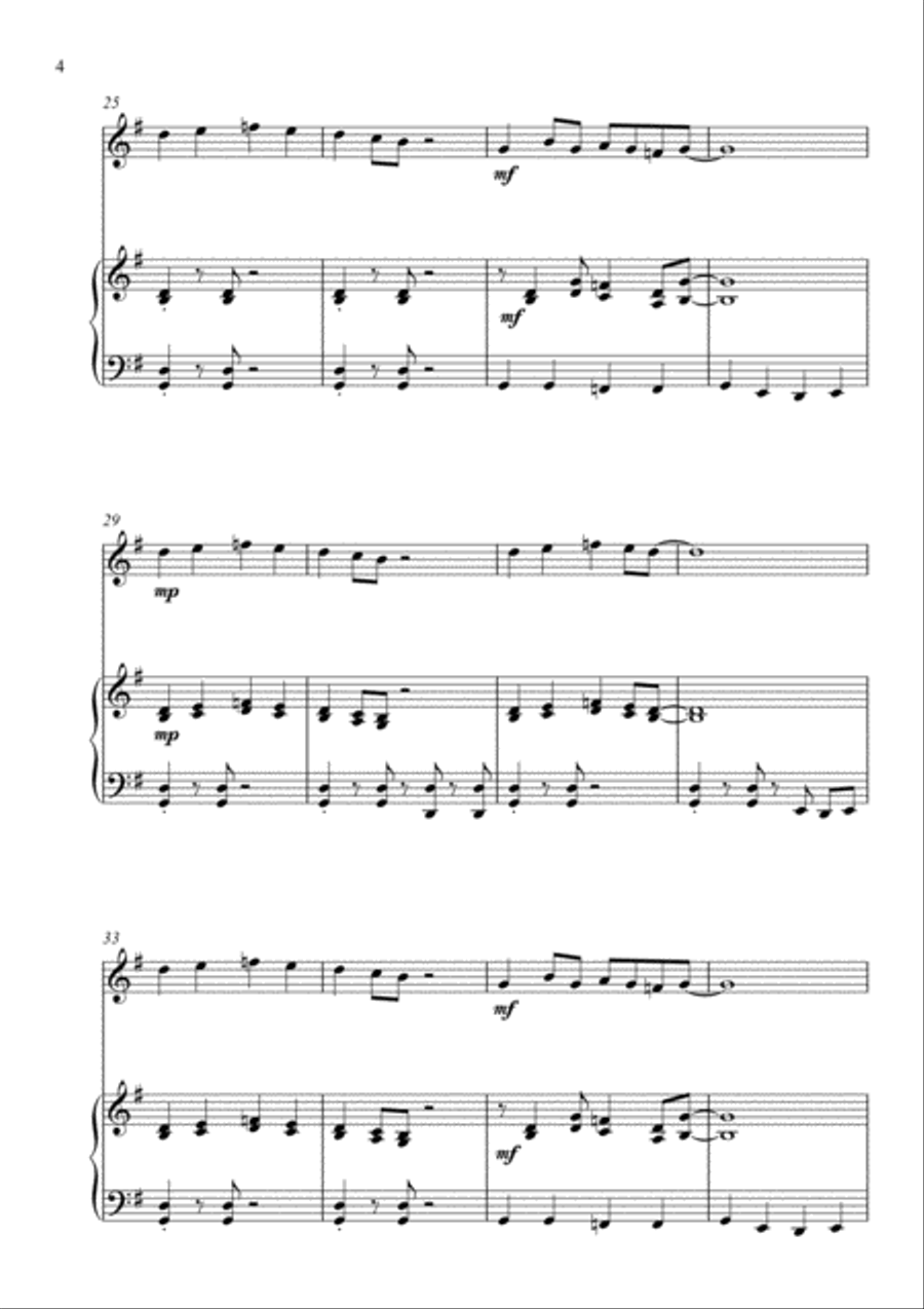 Old Joe Clark - Jazz Arrangement for Violin and Piano Violin Solo scores gallery preview page 4