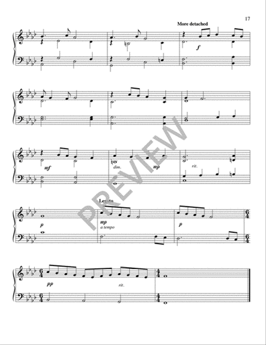 Ten Piano Essays on Tunes of Marty Haugen Piano Solo scores gallery preview page 19