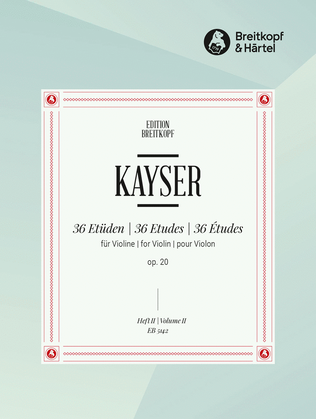 Book cover for 36 Studies Op. 20