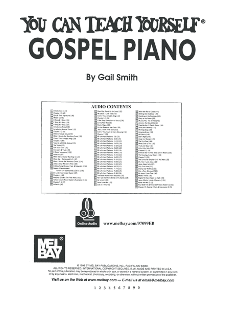 You Can Teach Yourself Gospel Piano Piano Method scores gallery preview page 2
