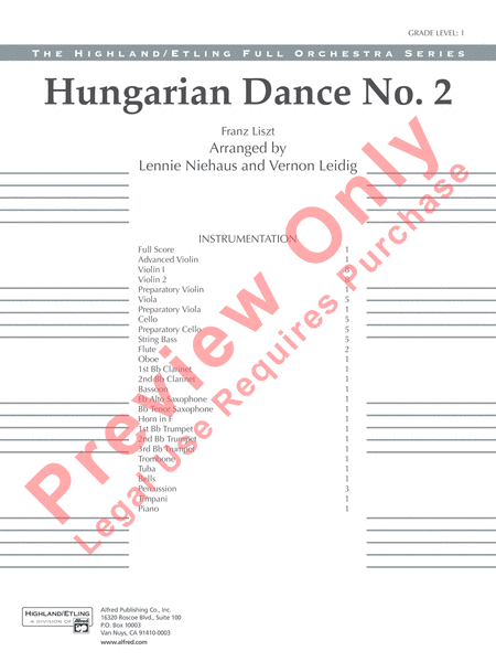 Hungarian Dance No. 2