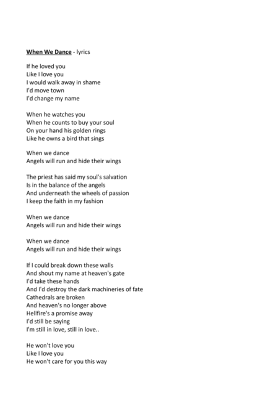 When We Dance Guitar scores gallery preview page 2