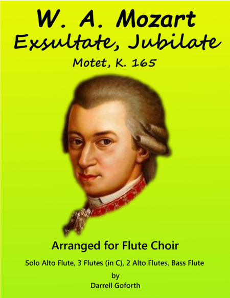 Mozart: Exsultate, Jubilate for Flute Choir image number null