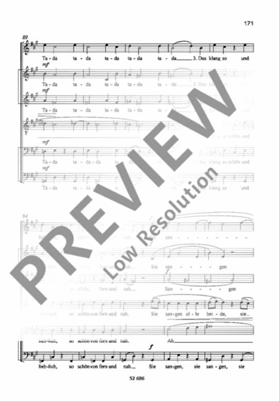 Der Kuckuck und der Esel Mixed Choir scores gallery preview page 9
