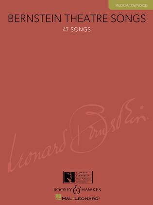 Book cover for Bernstein Theatre Songs