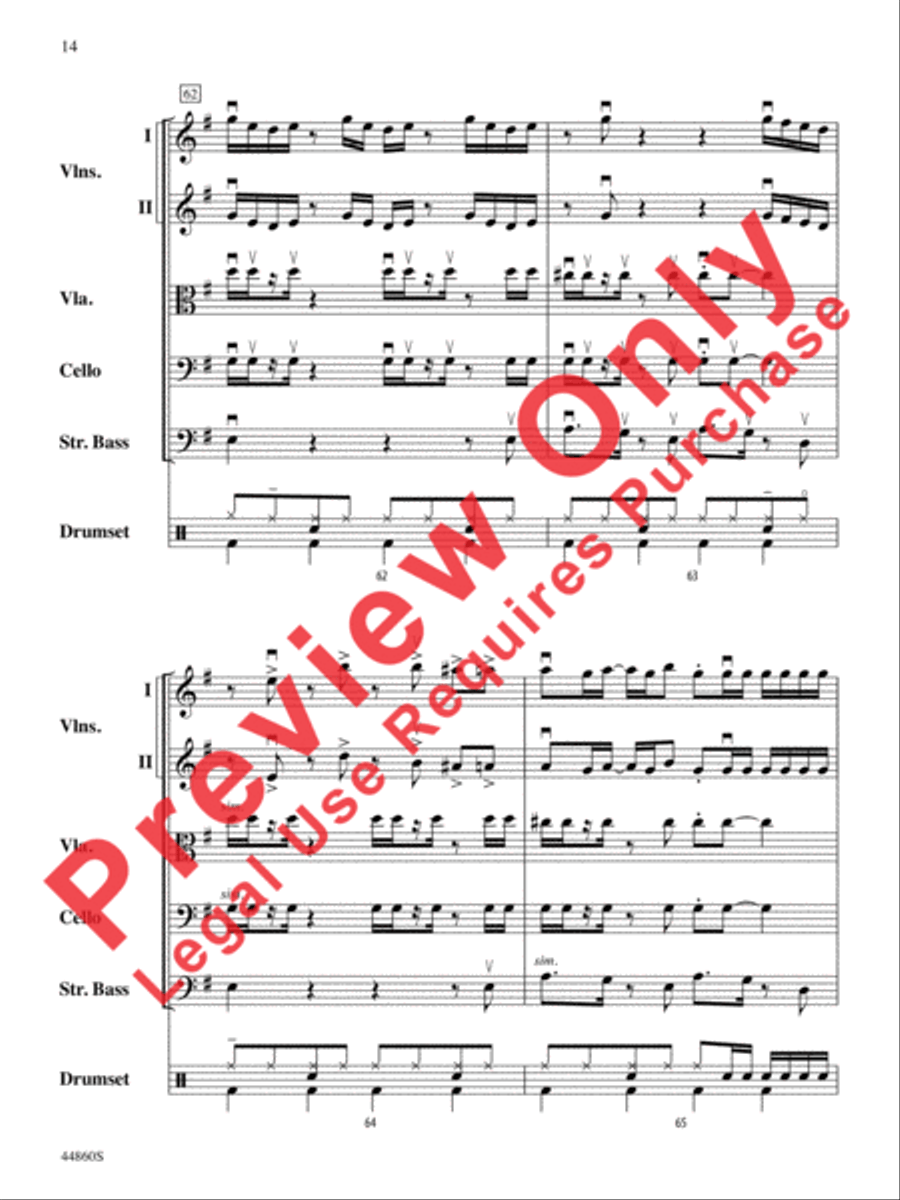 Uptown Funk Uptown Funk String Orchestra scores gallery preview page 15