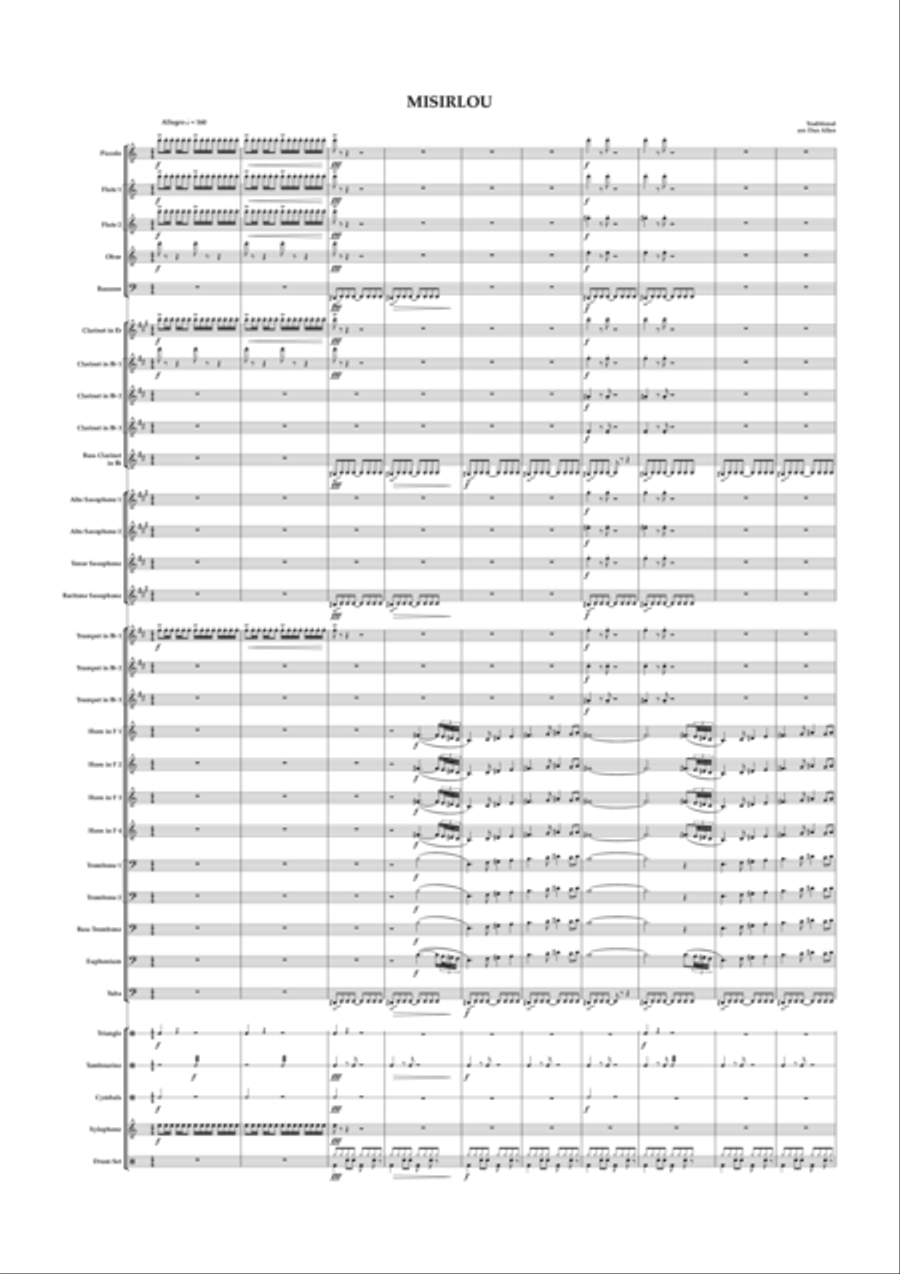 Misirlou Concert Band scores gallery preview page 3