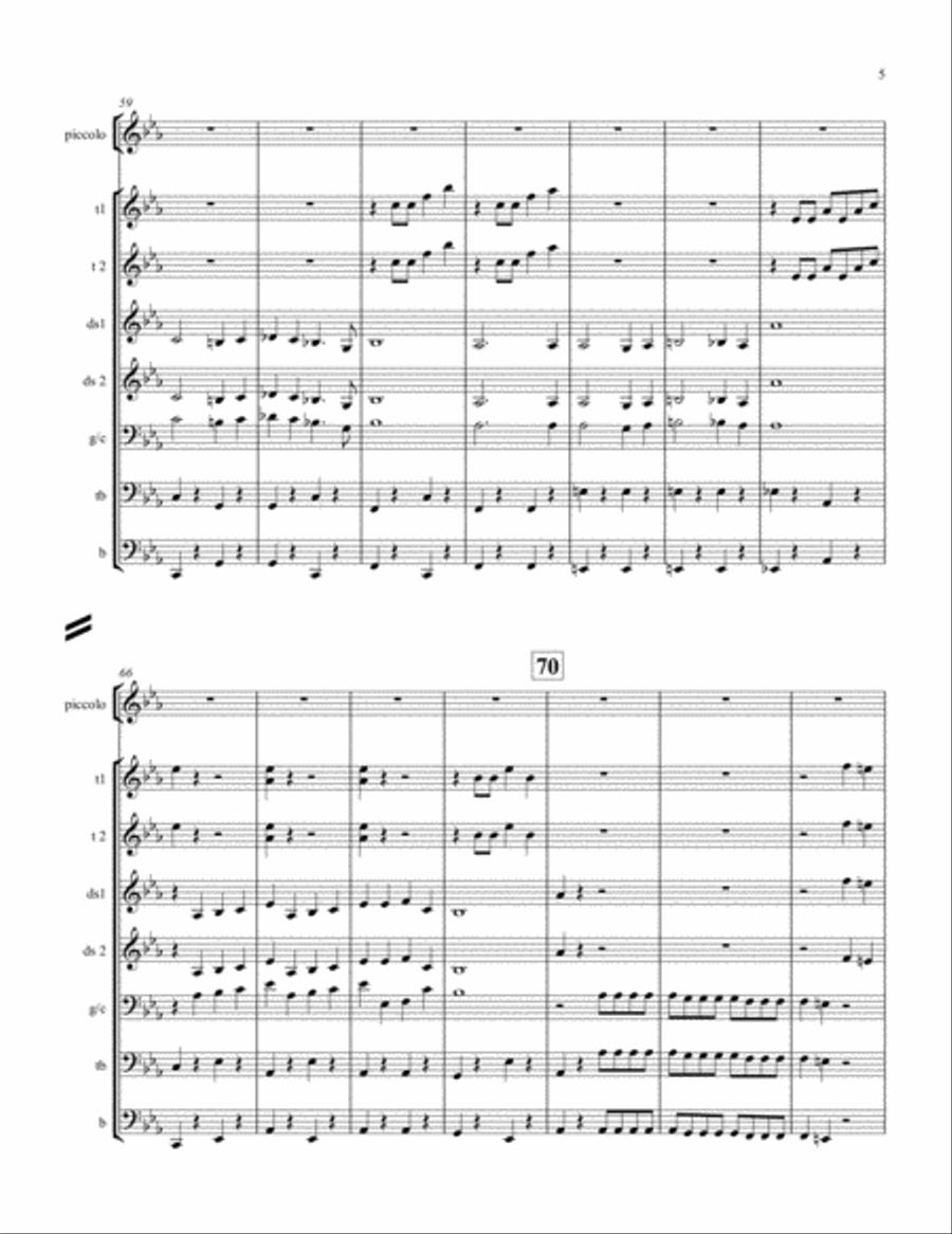 Stars and Stripes Forever for Steel Band and optional piccolo(s) Steel Drum Band scores gallery preview page 5