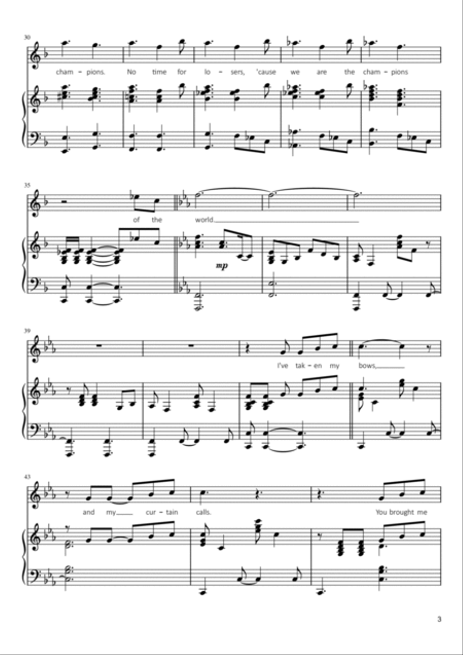 We Are The Champions Voice scores gallery preview page 3