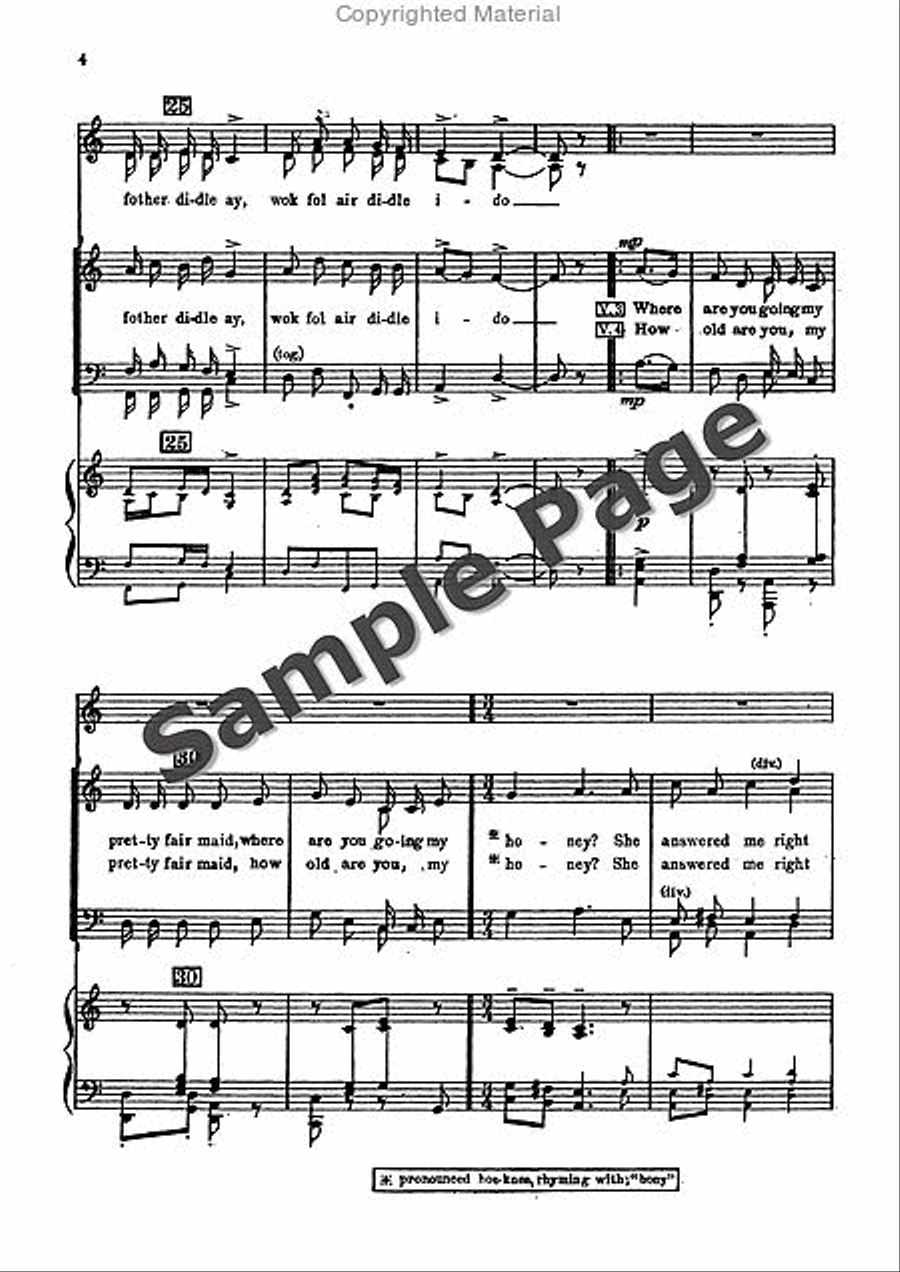 I'm Seventeen Come Sunday 4-Part scores gallery preview page 5