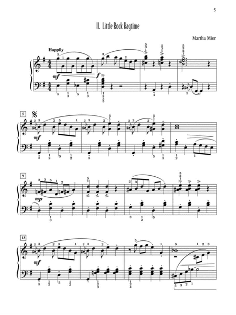 Arkansas Suite Arkansas Suite Piano Solo scores gallery preview page 3
