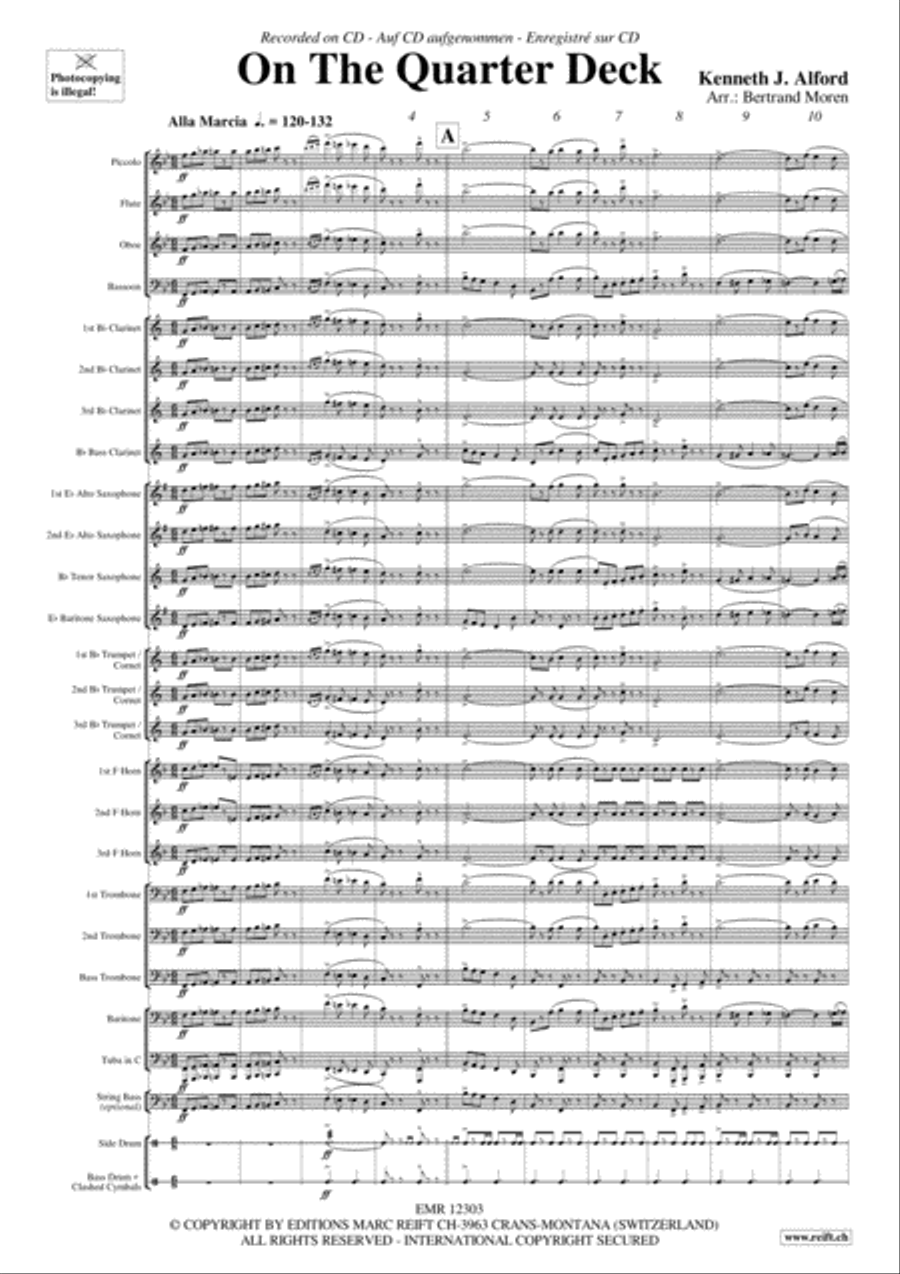 On The Quarter Deck Concert Band scores gallery preview page 3