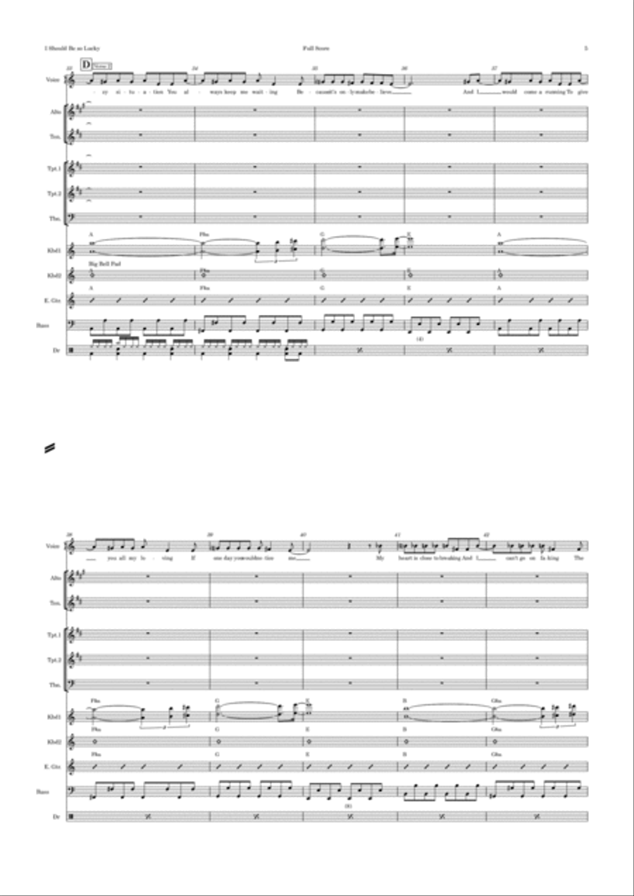 I Should Be So Lucky Alto Saxophone scores gallery preview page 5