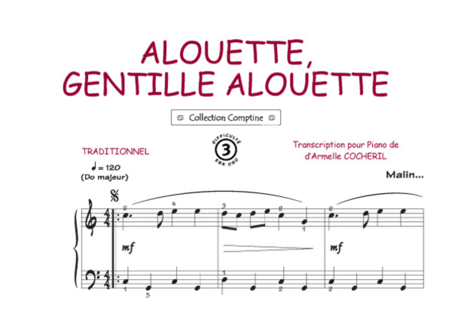 Alouette gentille alouette