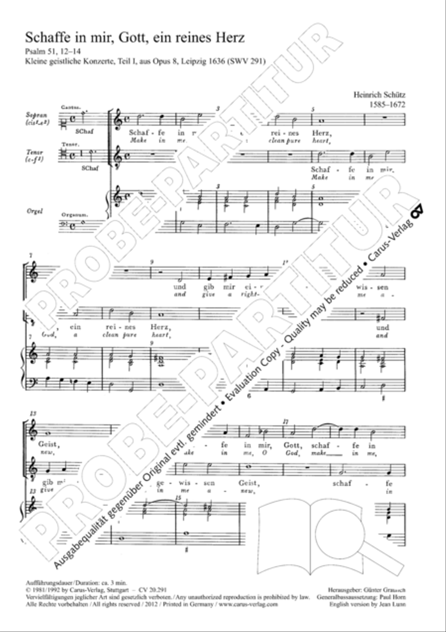 Make in me, o God a clean pure heart Voice scores gallery preview page 2