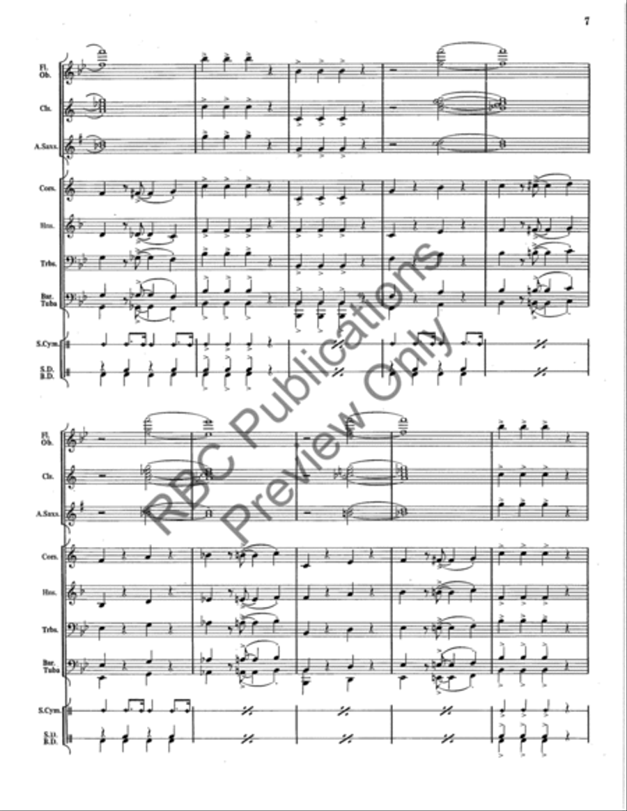 Band Room Riff Concert Band scores gallery preview page 8