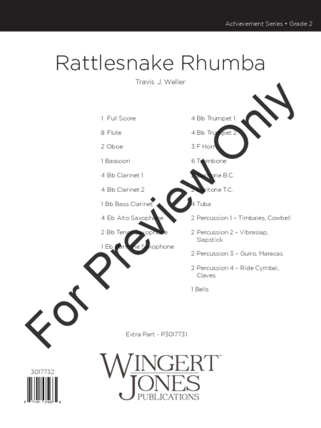 Rattlesnake Rhumba - Full Score