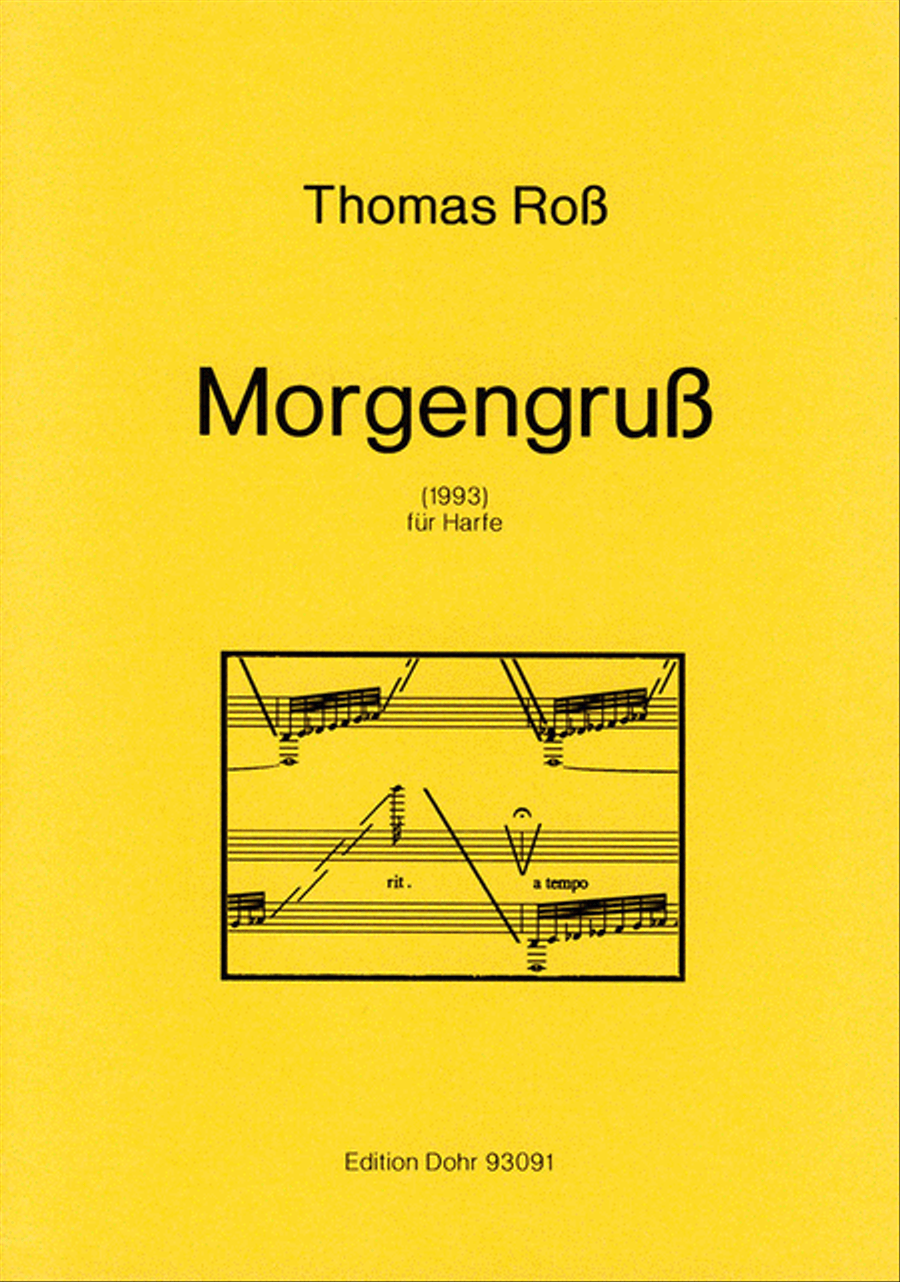 Morgengruß für Harfe (1993) Harp scores gallery preview page 1