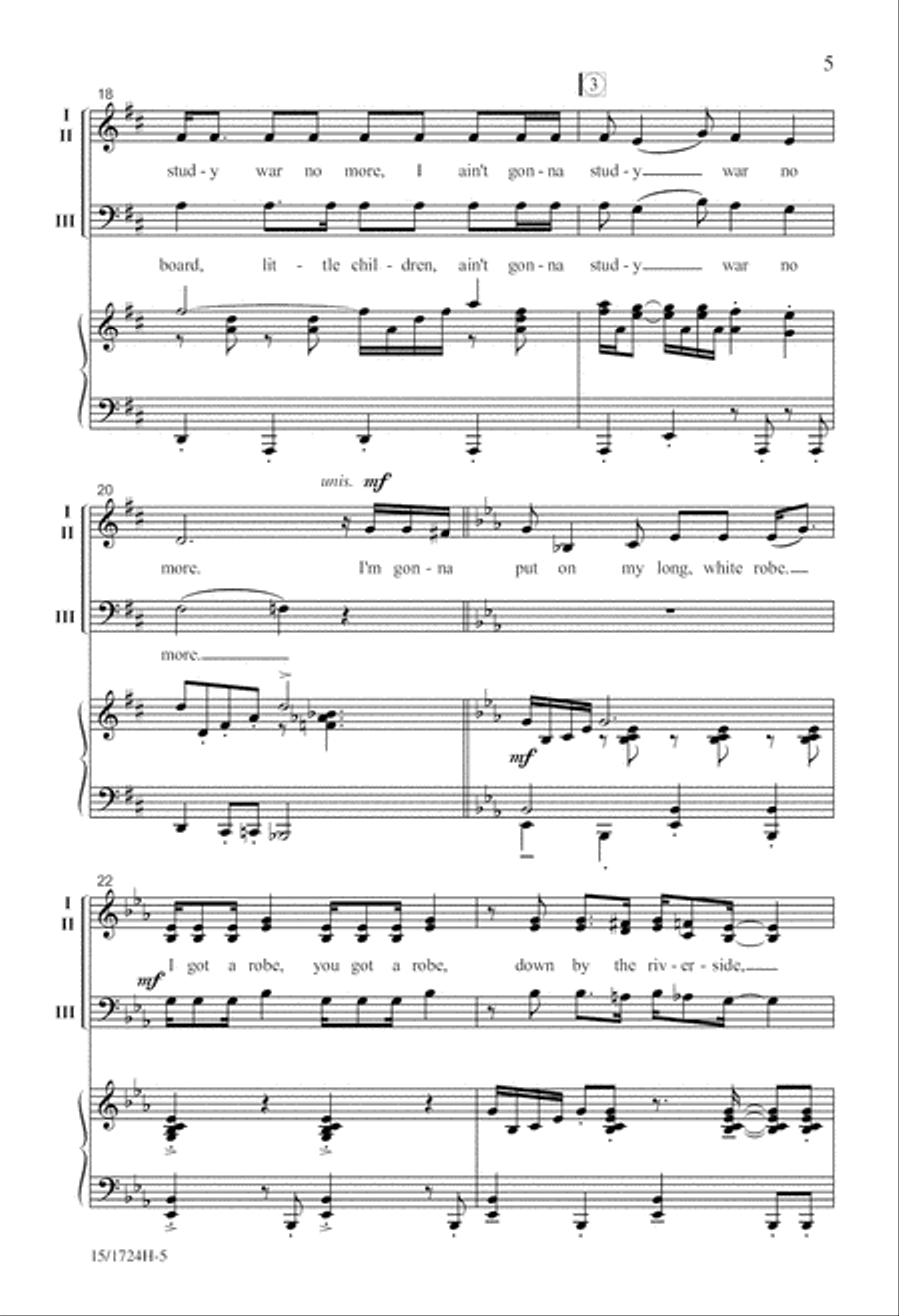 Spiritual Jubilee 3-Part scores gallery preview page 6