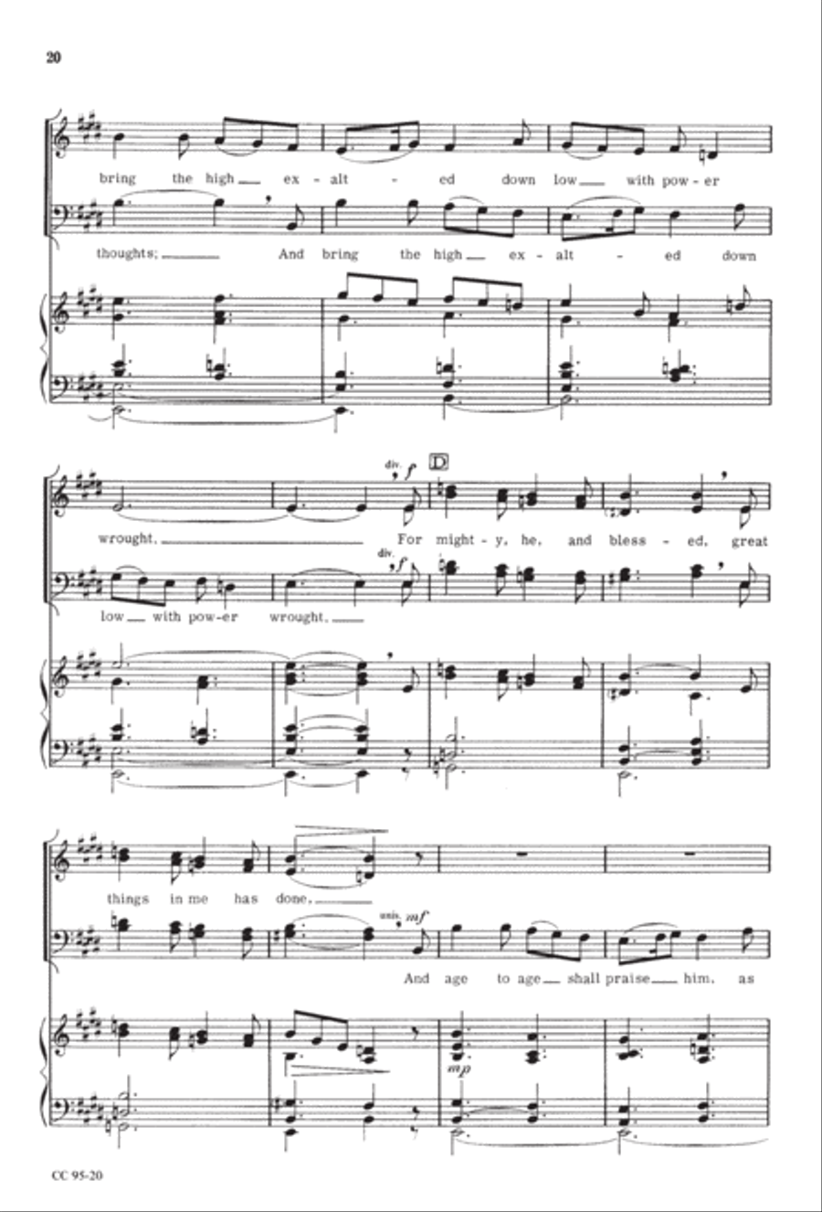 The Celebration 4-Part scores gallery preview page 20